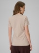 mini: Damski t-shirt z nadrukiem 4F 4FWSS26TTSHF2742 - beżowy (4)