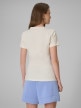 mini: Damski t-shirt z nadrukiem 4F 4FWSS26TTSHF2742 - kremowy (4)