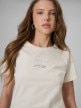 mini: Damski t-shirt z nadrukiem 4F 4FWSS26TTSHF2742 - kremowy (3)