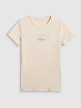 mini: Damski t-shirt z nadrukiem 4F 4FWSS26TTSHF2742 - kremowy (5)