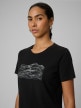 mini: Damski t-shirt z nadrukiem 4F 4FWSS26TTSHF2785 - czarny (3)