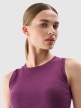 mini: Damski top basic 4F 4FWMM00TSLEF132 - fioletowy (3)