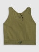 mini: Damski top do jogi 4F 4FWSS26TFSLF0886 - zielony (7)