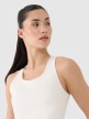 mini: Damski top treningowy 4F 4FRSS25TFSLF430 - biały (3)