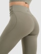 mini: Damskie legginsy do jogi i pilatesu 4F 4FWAW25TFTIF369 - oliwkowe (5)
