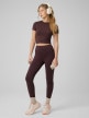 mini: Damskie legginsy dzianinowe 4F 4FRSS26TTIGF323 - brązowe (7)