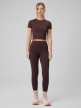 mini: Damskie legginsy dzianinowe 4F 4FRSS26TTIGF323 - brązowe (10)