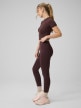 mini: Damskie legginsy dzianinowe 4F 4FRSS26TTIGF323 - brązowe (14)