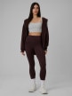 mini: Damskie legginsy dzianinowe 4F 4FRSS26TTIGF323 - brązowe (5)