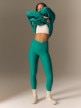 mini: Damskie legginsy dzianinowe 4F 4FRSS26TTIGF328 - zielone (1)