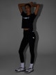 mini: Damskie legginsy dzianinowe 4F 4FWSS26TTIGF261 - czarne (4)