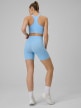 mini: Damskie legginsy kolarki treningowe 4F 4FWSS26TFSTF087 - niebieskie (7)