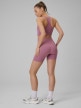 mini: Damskie legginsy kolarki treningowe 4F 4FWSS26TFSTF087 - różowe (7)