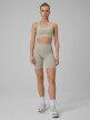 mini: Damskie legginsy kolarki treningowe 4F 4FWSS26TFSTF109 - beżowe (6)