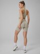 mini: Damskie legginsy kolarki treningowe 4F 4FWSS26TFSTF109 - beżowe (7)