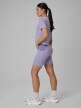 mini: Damskie legginsy krótkie treningowe 4F 4FWSS26TFSTF071 - fioletowe (3)
