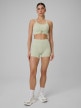 mini: Damskie legginsy krótkie treningowe 4F 4FWSS26TFSTF072 - zielone (6)