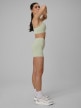 mini: Damskie legginsy krótkie treningowe 4F 4FWSS26TFSTF072 - zielone (3)