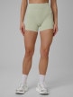 mini: Damskie legginsy krótkie treningowe 4F 4FWSS26TFSTF072 - zielone (2)