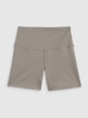 mini: Damskie legginsy krótkie treningowe 4F 4FWSS26TFSTF086 - khaki (9)