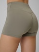 mini: Damskie legginsy krótkie treningowe 4F 4FWSS26TFSTF086 - khaki (4)