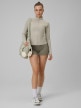  4F Damskie legginsy krótkie treningowe 4F 4FWSS26TFSTF086  khaki Khaki