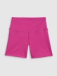 mini: Damskie legginsy krótkie treningowe 4F 4FWSS26TFSTF086 - różowe (9)