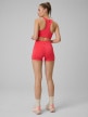 mini: Damskie legginsy krótkie treningowe 4F 4FWSS26TFSTF086 - czerwone (8)