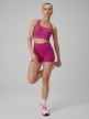  4F Damskie legginsy krótkie treningowe 4F 4FWSS26TFSTF086  różowe Różowy