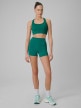 mini: Damskie legginsy krótkie treningowe 4F 4FWSS26TFSTF086 - turkusowe (6)