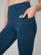 mini: Damskie legginsy treningowe 4F 4FRSS26TFTIF503 - turkusowe (5)
