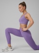mini: Damskie legginsy treningowe 4F 4FWSS26TFTIF420 - fioletowe (5)