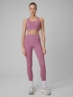 mini: Damskie legginsy treningowe 4F 4FWSS26TFTIF420 - różowe (6)