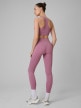 mini: Damskie legginsy treningowe 4F 4FWSS26TFTIF420 - różowe (7)