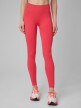 mini: Damskie legginsy treningowe 4F 4FWSS26TFTIF457 - koralowe (2)