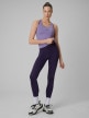 mini: Damskie legginsy treningowe 4F 4FWSS26TFTIF458 - fioletowe (1)