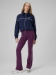 Obrazek dla: 4F Damskie legginsy z rozszerzanymi nogawkami 4F 4FWSS26TTIGF260  fioletowe Fioletowy