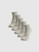 Obrazek dla: 4F Damskie skarpetki niskie (5pack) 4F 4FRSS26USOCF0830  szare Szary
