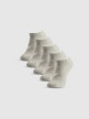 Obrazek dla: 4F Damskie skarpetki stopki (5pack) 4F 4FRSS26USOCF0828  szare Szary