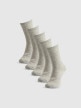 Obrazek dla: 4F Damskie skarpetki stopki (5pack) 4FRSS26USOCF0832  szare Szary