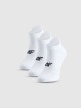 mini: Damskie skarpetki treningowe (3-pack) 4F 4FWMM00UFSOF373 - białe (1)