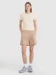  4F Damskie spodenki dresowe 4F 4FWMM00TSHOF771  beżowe Beżowy
