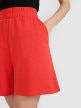mini: Damskie spodenki dresowe 4F 4FWMM00TSHOF771 - czerwone (3)