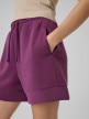 mini: Damskie spodenki dresowe 4F 4FWSS26TSHOF717 - fioletowe (3)