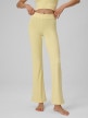 mini: Damskie spodnie do jogi 4F 4FRSS26TFTRF1391 - żółte (2)