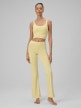 mini: Damskie spodnie do jogi 4F 4FRSS26TFTRF1391 - żółte (5)