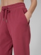 mini: Damskie spodnie dresowe 4F 4FRSS26TTROF1851 - burgundowe (4)