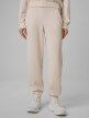 mini: Damskie spodnie dresowe joggery 4F 4FWSS26TTROF1410 - beżowe (2)