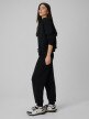 mini: Damskie spodnie dresowe joggery 4F 4FWSS26TTROF1410 - czarne (3)
