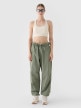 mini: Damskie spodnie parachute casual 4F 4FRSS24TTROF1330 - oliwkowe (7)
